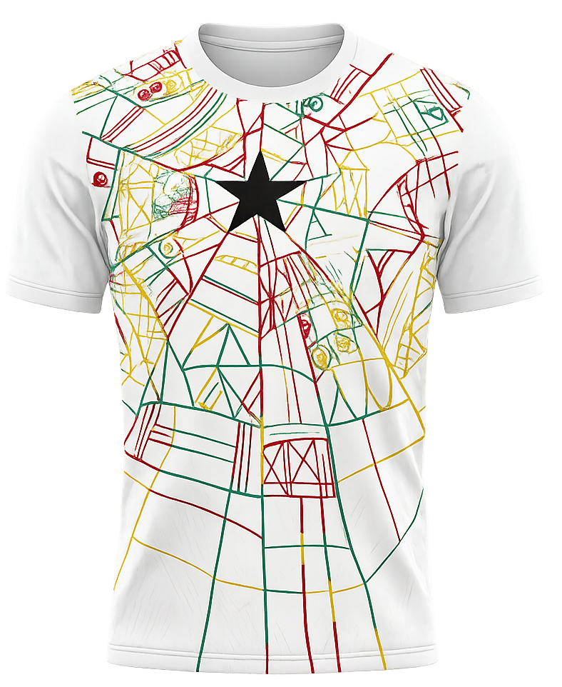 Camiseta titular Ghana Mundial 2026